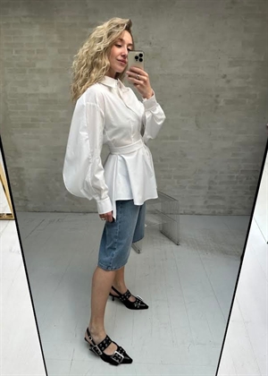 Poppi skjorte Bright White Copenhagen Muse 